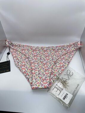 Skatie Pink Floral Swim Bottoms
